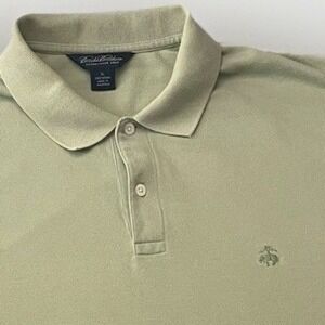 Brooks Brothers Polo Shirt Mens XL Sage Green Golden Fleece Logo 100% Cotton